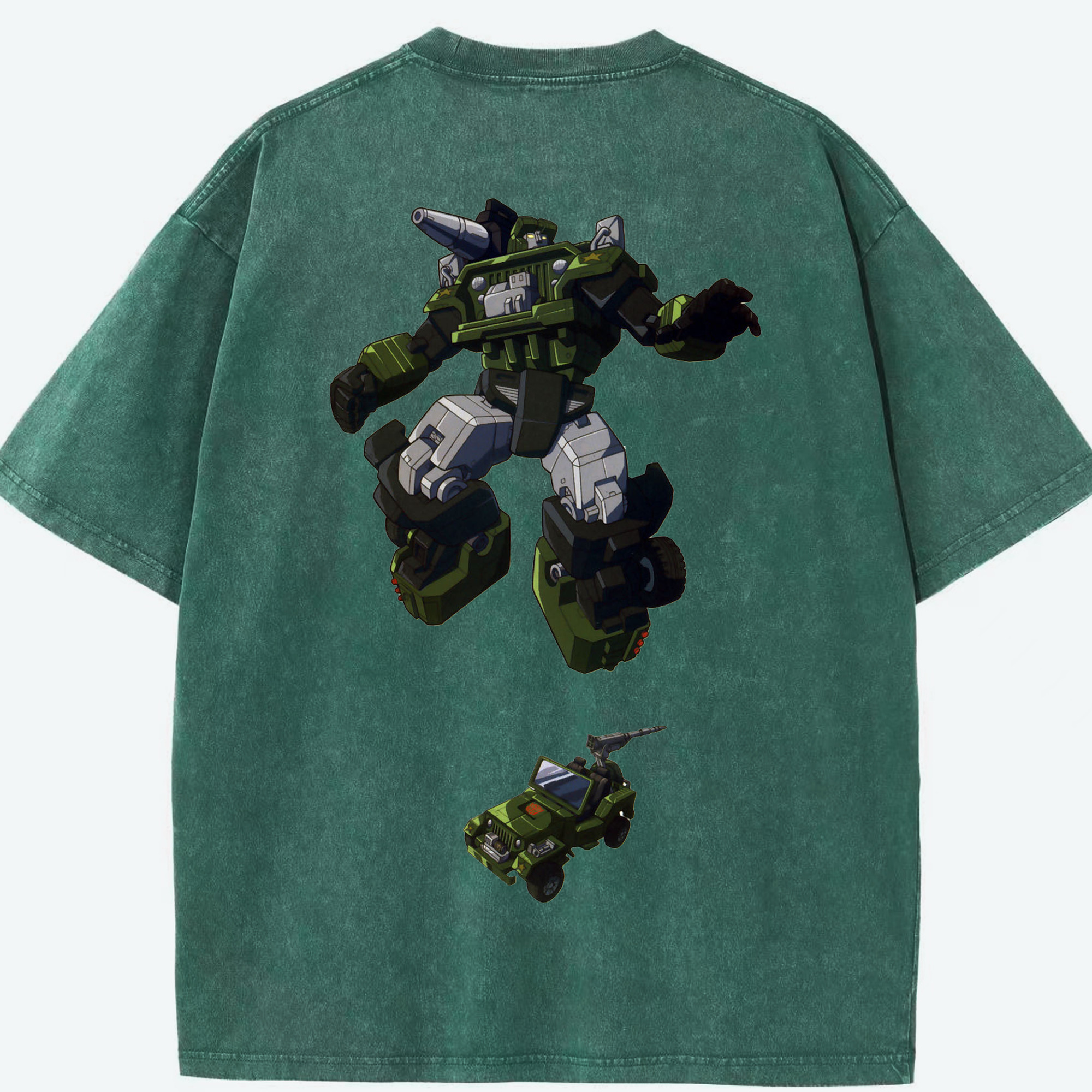 （画像用）  綿100% ヴィンテージ風 半袖Tシャツ（背面プリント）